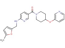 N-[(5-methyl-2-furyl)methyl]-5-{[4-(3-pyridinyloxy)-1-piperidinyl]carbonyl}-2-pyridinamine