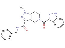 N-benzyl-5-(1H-indazol-3-ylcarbonyl)-1-methyl-4,5,6,7-tetrahydro-1H-pyrazolo[4,3-c]pyridine-3-carboxamide