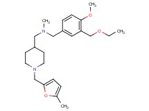 1-[3-(ethoxymethyl)-4-methoxyphenyl]-N-methyl-N-({1-[(5-methyl-2-furyl)methyl]-4-piperidinyl}methyl)methanamine