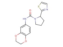 N-(2,3-dihydro-1,4-benzodioxin-6-yl)-2-(1,3-thiazol-2-yl)pyrrolidine-1-carboxamide