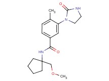N-[1-(methoxymethyl)cyclopentyl]-4-methyl-3-(2-oxoimidazolidin-1-yl)benzamide