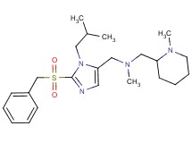 1-[2-(benzylsulfonyl)-1-isobutyl-1H-imidazol-5-yl]-N-methyl-N-[(1-methyl-2-piperidinyl)methyl]methanamine