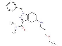 1-benzyl-5-[(3-ethoxypropyl)amino]-N,N-dimethyl-4,5,6,7-tetrahydro-1H-indazole-3-carboxamide