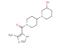 1'-[(4-methyl-1H-imidazol-5-yl)carbonyl]-1,4'-bipiperidin-3-ol