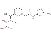 2-[5-{1-[[(dimethylamino)carbonyl](methyl)amino]ethyl}-3,6-dihydropyridin-1(2H)-yl]-N-(5-methylisoxazol-3-yl)acetamide
