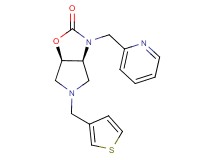(3aS*,6aR*)-3-(2-pyridinylmethyl)-5-(3-thienylmethyl)hexahydro-2H-pyrrolo[3,4-d][1,3]oxazol-2-one