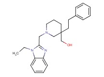 [1-[(1-ethyl-1H-benzimidazol-2-yl)methyl]-3-(2-phenylethyl)-3-piperidinyl]methanol