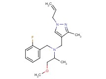 N-[(1-allyl-3-methyl-1H-pyrazol-4-yl)methyl]-N-(2-fluorobenzyl)-1-methoxypropan-2-amine