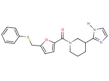3-(1H-imidazol-2-yl)-1-{5-[(phenylthio)methyl]-2-furoyl}piperidine