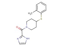 1-(1H-imidazol-2-ylcarbonyl)-4-[(2-methylphenyl)thio]piperidine