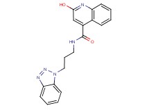 N-[3-(1H-1,2,3-benzotriazol-1-yl)propyl]-2-hydroxy-4-quinolinecarboxamide