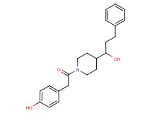 4-{2-[4-(1-hydroxy-3-phenylpropyl)-1-piperidinyl]-2-oxoethyl}phenol