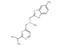 1-(2-isopropylpyrimidin-4-yl)-N-methyl-N-[(5-methyl-1H-benzimidazol-2-yl)methyl]methanamine