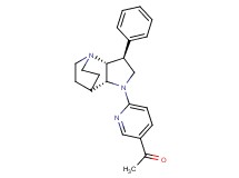 1-{6-[(2R*,3S*,6R*)-3-phenyl-1,5-diazatricyclo[5.2.2.0~2,6~]undec-5-yl]-3-pyridinyl}ethanone