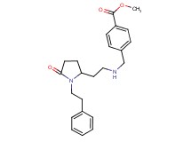 methyl 4-[({2-[5-oxo-1-(2-phenylethyl)-2-pyrrolidinyl]ethyl}amino)methyl]benzoate