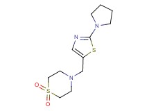 4-[(2-pyrrolidin-1-yl-1,3-thiazol-5-yl)methyl]thiomorpholine 1,1-dioxide