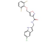 N-[(5-chloro-1H-indol-2-yl)methyl]-5-[(2,6-difluorophenoxy)methyl]-3-isoxazolecarboxamide