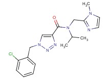 1-(2-chlorobenzyl)-N-isopropyl-N-[(1-methyl-1H-imidazol-2-yl)methyl]-1H-1,2,3-triazole-4-carboxamide
