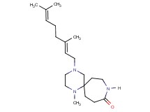4-[(2E)-3,7-dimethyl-2,6-octadien-1-yl]-1-methyl-1,4,9-triazaspiro[5.6]dodecan-10-one
