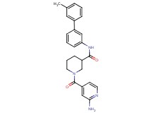 1-(2-aminoisonicotinoyl)-N-(3'-methyl-3-biphenylyl)-3-piperidinecarboxamide