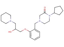 1-cyclopentyl-4-{2-[2-hydroxy-3-(1-piperidinyl)propoxy]benzyl}-2-piperazinone