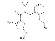 N-cyclopropyl-N-(2-ethoxybenzyl)-2-methoxy-4-methyl-1,3-thiazole-5-carboxamide