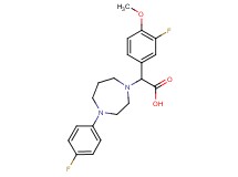 (3-fluoro-4-methoxyphenyl)[4-(4-fluorophenyl)-1,4-diazepan-1-yl]acetic acid