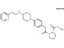 methyl 1-{[4-(4-{[2-(2-pyridinyl)ethyl]amino}-1-piperidinyl)phenyl]acetyl}-L-prolinate
