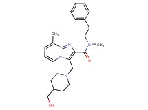 3-{[4-(hydroxymethyl)-1-piperidinyl]methyl}-N,8-dimethyl-N-(2-phenylethyl)imidazo[1,2-a]pyridine-2-carboxamide