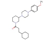 1-[1-(3-cyclohexylpropanoyl)-3-piperidinyl]-4-(4-methoxyphenyl)piperazine