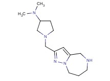 N,N-dimethyl-1-(5,6,7,8-tetrahydro-4H-pyrazolo[1,5-a][1,4]diazepin-2-ylmethyl)-3-pyrrolidinamine