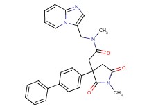 2-[3-(4-biphenylyl)-1-methyl-2,5-dioxo-3-pyrrolidinyl]-N-(imidazo[1,2-a]pyridin-3-ylmethyl)-N-methylacetamide