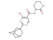 2-(1-adamantyl)-4-hydroxy-N-(2-oxopiperidin-3-yl)pyrimidine-5-carboxamide