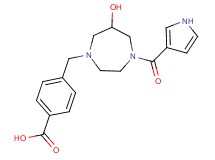 4-{[6-hydroxy-4-(1H-pyrrol-3-ylcarbonyl)-1,4-diazepan-1-yl]methyl}benzoic acid