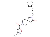8-[(3-methylisoxazol-5-yl)carbonyl]-2-(3-phenylpropyl)-2,8-diazaspiro[4.5]decan-3-one