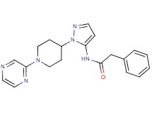 2-phenyl-N-[1-(1-pyrazin-2-ylpiperidin-4-yl)-1H-pyrazol-5-yl]acetamide