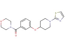 4-(3-{[1-(1,3-thiazol-2-yl)piperidin-4-yl]oxy}benzoyl)morpholine