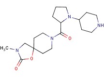 3-methyl-8-[1-(4-piperidinyl)prolyl]-1-oxa-3,8-diazaspiro[4.5]decan-2-one dihydrochloride