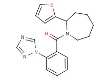 2-(2-furyl)-1-[2-(1H-1,2,4-triazol-1-yl)benzoyl]azepane