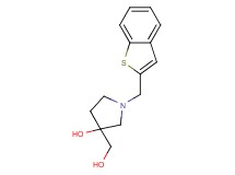 1-(1-benzothien-2-ylmethyl)-3-(hydroxymethyl)pyrrolidin-3-ol