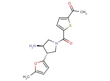 1-(5-{[(3R*,4S*)-3-amino-4-(5-methyl-2-furyl)pyrrolidin-1-yl]carbonyl}-2-thienyl)ethanone