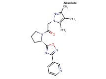 3-(5-{(2S)-1-[(3,4,5-trimethyl-1H-pyrazol-1-yl)acetyl]pyrrolidin-2-yl}-1,2,4-oxadiazol-3-yl)pyridine