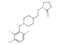 1-{2-[1-(3-chloro-2,6-difluorobenzyl)-4-piperidinyl]ethyl}-2-pyrrolidinone