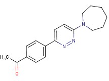 1-[4-(6-azepan-1-ylpyridazin-3-yl)phenyl]ethanone