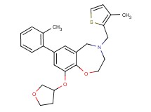 7-(2-methylphenyl)-4-[(3-methyl-2-thienyl)methyl]-9-(tetrahydro-3-furanyloxy)-2,3,4,5-tetrahydro-1,4-benzoxazepine