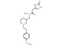 N-({1-[2-(4-methoxyphenyl)ethyl]piperidin-3-yl}methyl)-N-methyl-2-(5-oxo-4,5-dihydro-1H-1,2,4-triazol-3-yl)acetamide