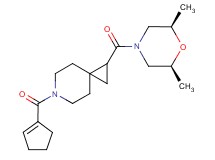 6-(1-cyclopenten-1-ylcarbonyl)-1-{[(2R*,6S*)-2,6-dimethyl-4-morpholinyl]carbonyl}-6-azaspiro[2.5]octane