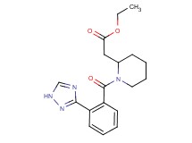 ethyl {1-[2-(1H-1,2,4-triazol-3-yl)benzoyl]-2-piperidinyl}acetate