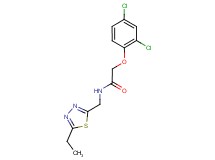 2-(2,4-dichlorophenoxy)-N-[(5-ethyl-1,3,4-thiadiazol-2-yl)methyl]acetamide