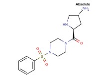 (3R,5S)-5-{[4-(phenylsulfonyl)piperazin-1-yl]carbonyl}pyrrolidin-3-amine